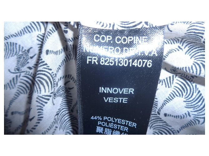 Cop Copine Black Jacket Polyester with Relief Pattern - view 9