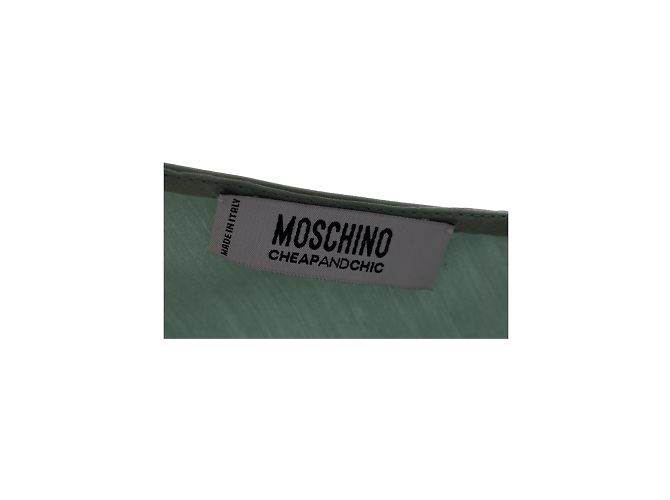 Moschino Abito Cheap and Chic in jacquard e pizzo Blu - vista 9