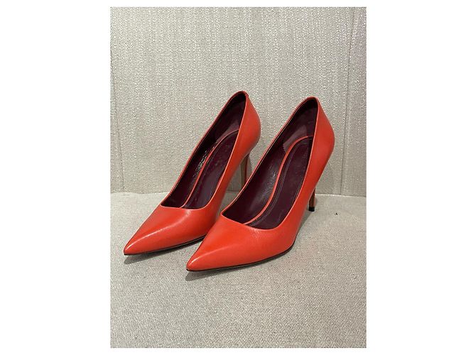 Céline CELINE Absätze T.EU 39 Leder Rot - Ansicht 4