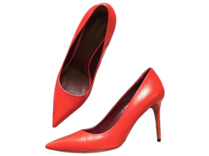 Céline CELINE Absätze T.EU 39 Leder Rot - Ansicht 8