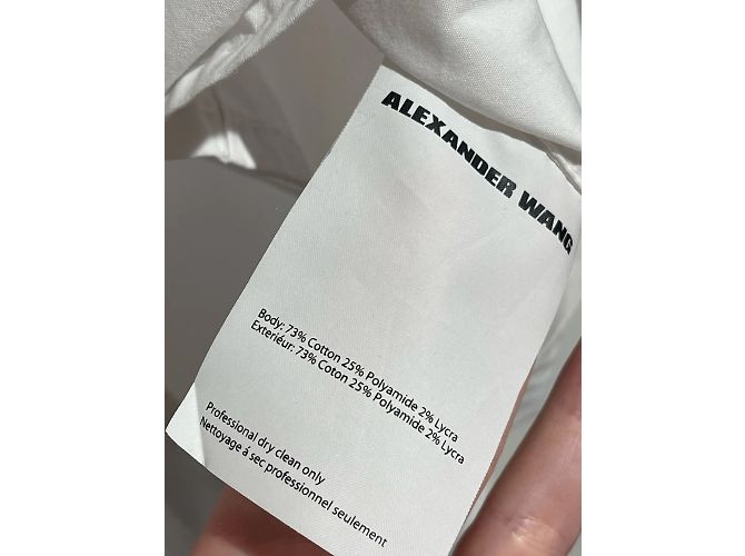 ALEXANDER WANG Tops T.US 6 Algodón Blanco - vista 7