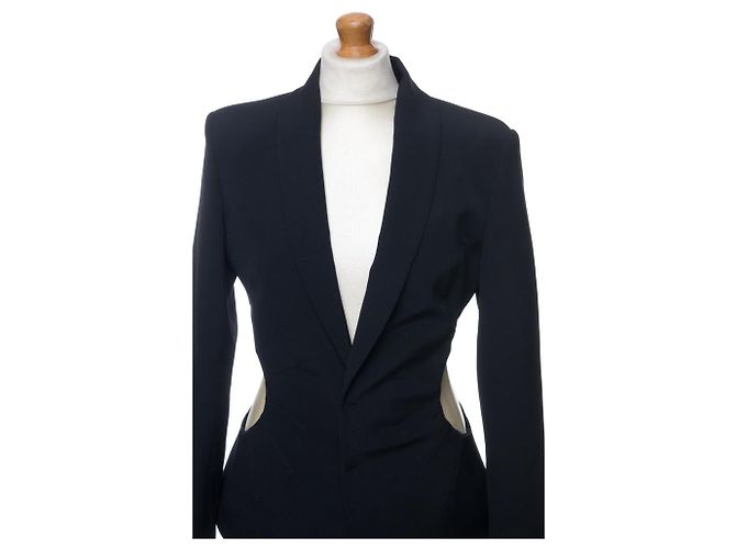Jean Paul Gaultier Jacke aus schwarzer Wolle - Ansicht 3