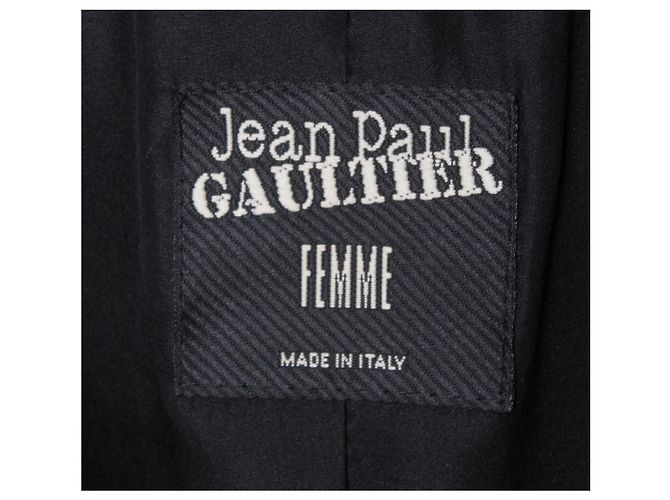 Jean Paul Gaultier Jacke aus schwarzer Wolle - Ansicht 6