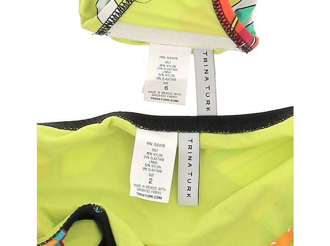 Trina Turk Badebekleidung T.0-5 2 Polyester Mehrfarben - Ansicht 3