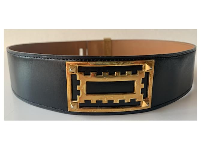 Hermès medor Negro Gold hardware - vista 7