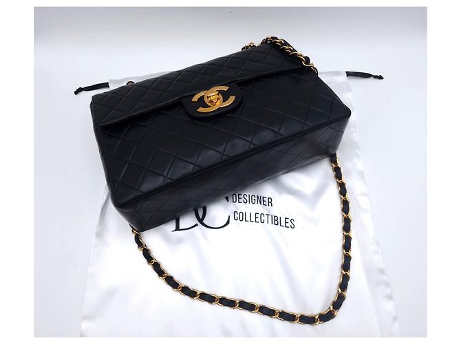 Executive Borsa a tracolla Jumbo Maxi XL classica senza tempo di Chanel Nero - vista 3