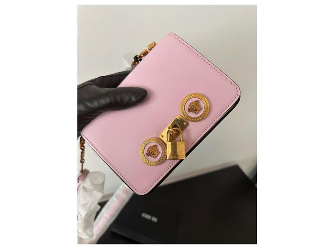 Borsa a Tracolla Versace Pelle Rosa - vista 2