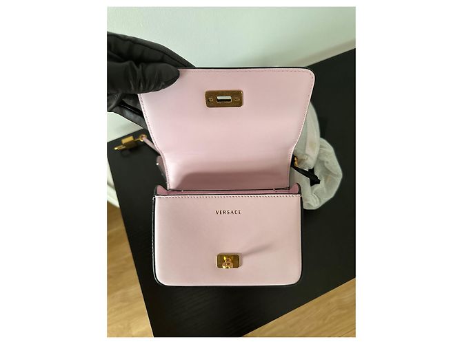 Borsa a Tracolla Versace Pelle Rosa - vista 3