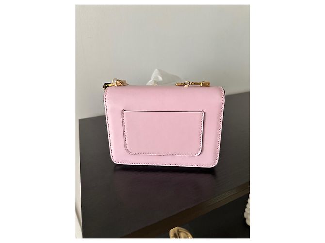 Borsa a Tracolla Versace Pelle Rosa - vista 4