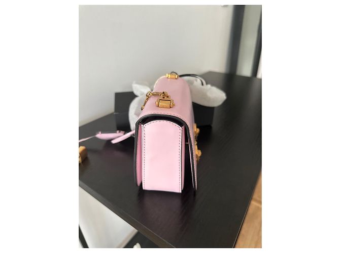 Borsa a Tracolla Versace Pelle Rosa - vista 7