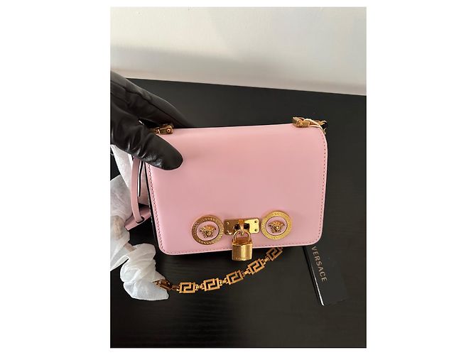Borsa a Tracolla Versace Pelle Rosa - vista 8