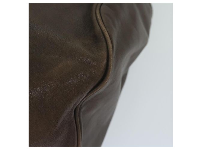 LOEWE Borsa a spalla Anagram Pelle Marrone Auth ar11319 - vista 14
