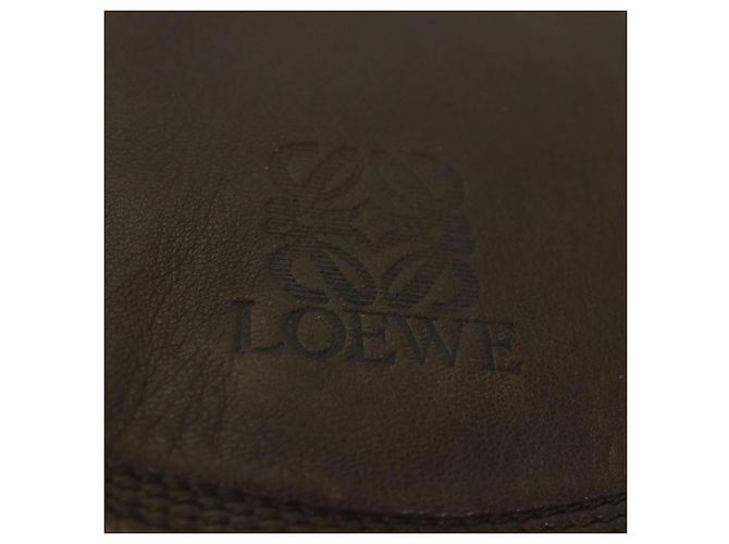 LOEWE Borsa a spalla Anagram Pelle Marrone Auth ar11319 - vista 17