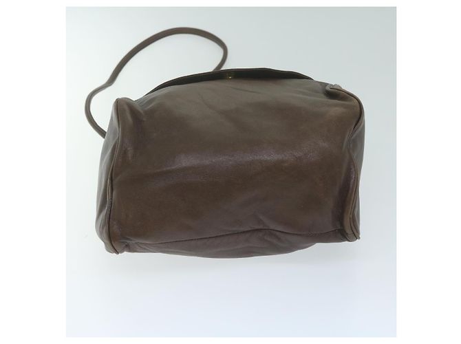 LOEWE Borsa a spalla Anagram Pelle Marrone Auth ar11319 - vista 5