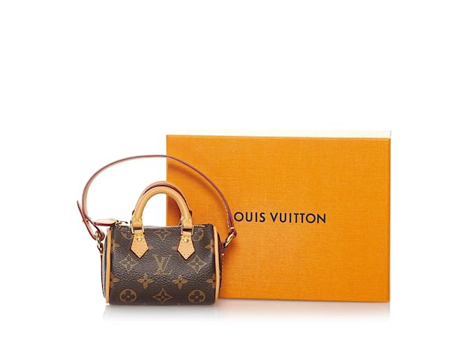 Speedy LOUIS VUITTON Breloques de sac Marron - vue 10