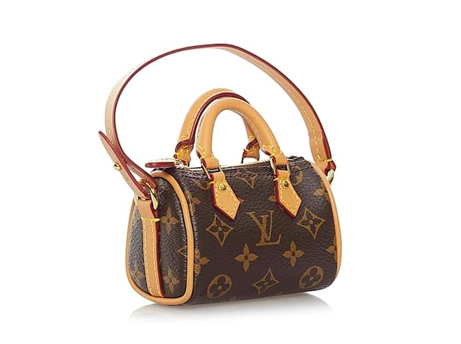 Speedy LOUIS VUITTON Breloques de sac Marron - vue 2