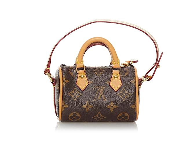 Speedy LOUIS VUITTON Breloques de sac Marron - vue 3