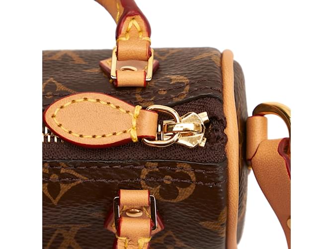 Speedy LOUIS VUITTON Breloques de sac Marron - vue 8