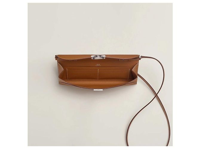 Chaîne d'ancre Borsa Hermès Chaine D’Ancre To Go Marrone Camel Pelle Cammello - vista 2