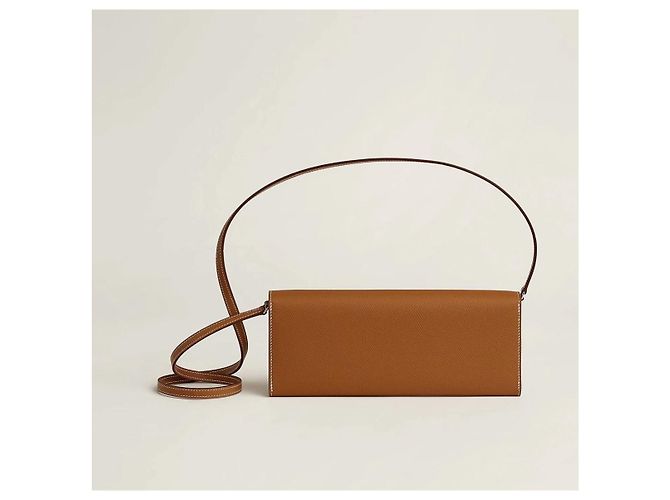 Chaîne d'ancre Borsa Hermès Chaine D’Ancre To Go Marrone Camel Pelle Cammello - vista 3
