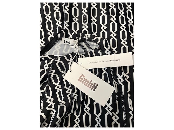 Autre Marque Gmbh Kleid Schwarz Weiß Polyester XS - Ansicht 4