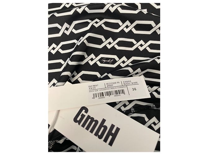 Autre Marque Gmbh Kleid Schwarz Weiß Polyester XS - Ansicht 5