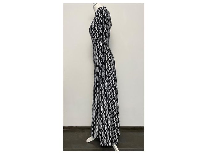 Autre Marque Gmbh Kleid Schwarz Weiß Polyester XS - Ansicht 7