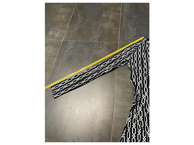 Autre Marque Gmbh Kleid Schwarz Weiß Polyester XS - Ansicht 9