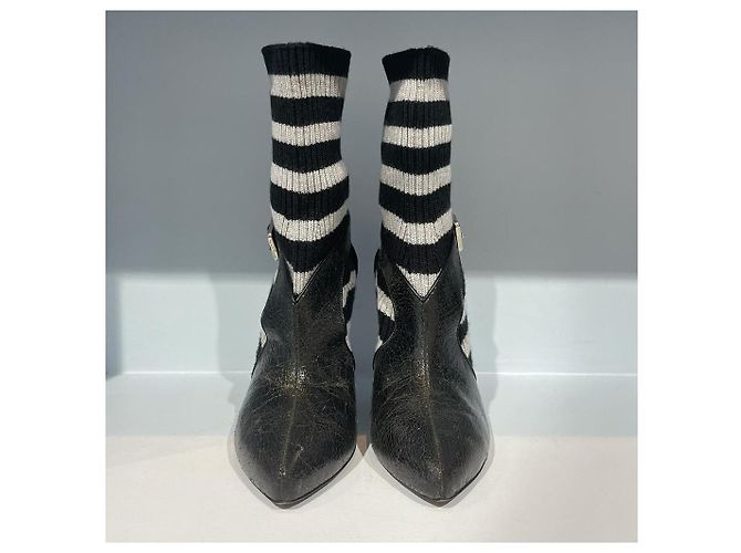 Botines SONIA RYKIEL T.EU 38 Cuero Negro - vista 2