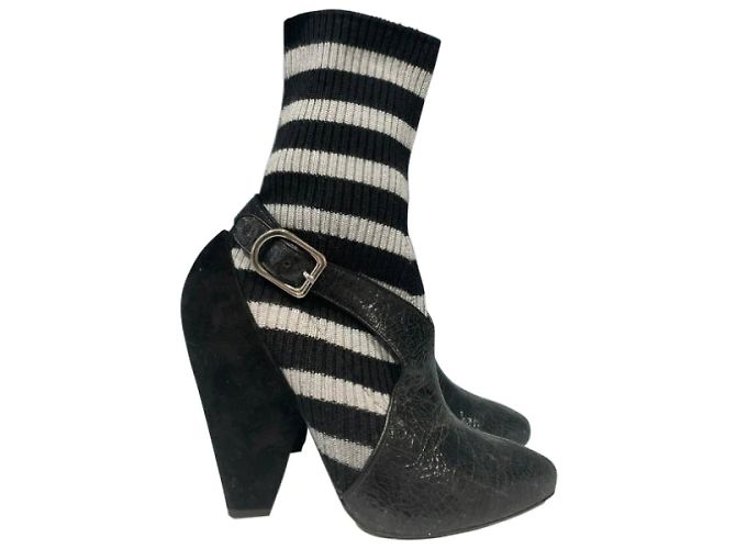 Botines SONIA RYKIEL T.EU 38 Cuero Negro - vista 7
