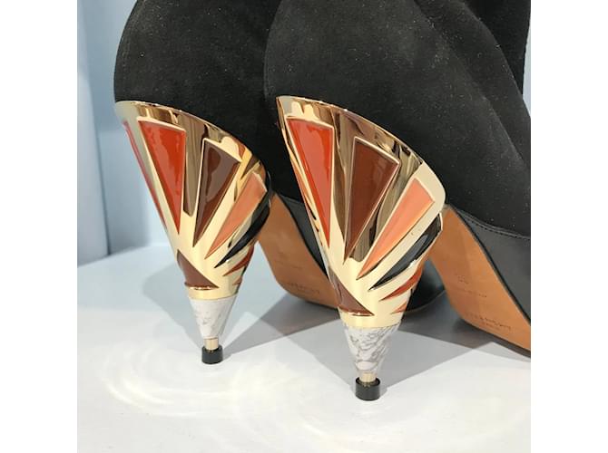 Botines GIVENCHY T.EU 38 Cuero Negro - vista 4