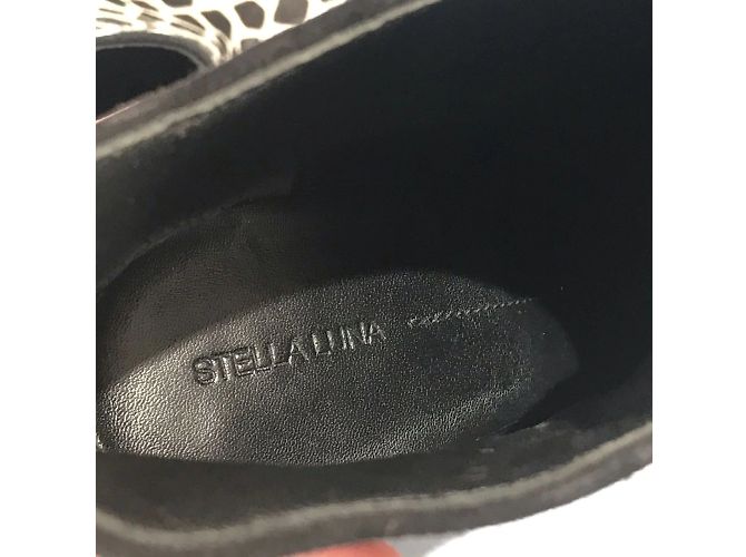 STELLA LUNA Botas ankle T.EU 38 Couro de bezerro estilo pônei - vista 7