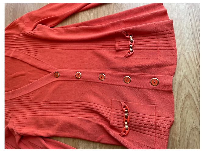 Luisa Spagnoli Cardigan Pullover Orange Viscose - Ansicht 2