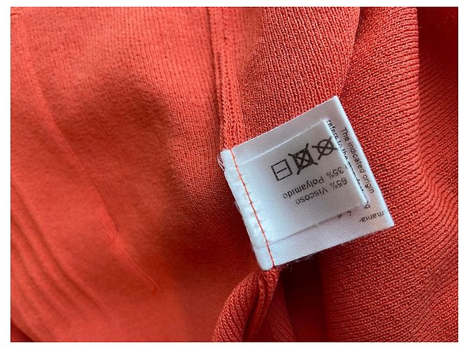 Luisa Spagnoli Cardigan Pullover Orange Viscose - Ansicht 4