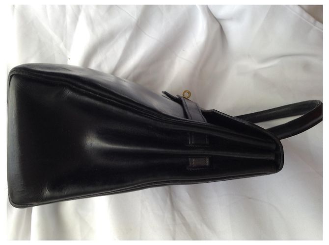 Borsa Hermès Kelly Monaco 29 in pelle nera Nero - vista 9