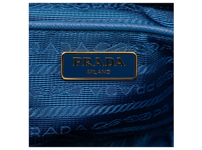 Bow Tracolla Prada in tessuto Fiocco Blu con fiocco - vista 6