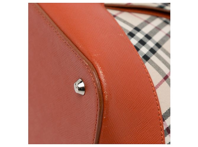 Borsa Burberry Nova Check marrone Beige - vista 11