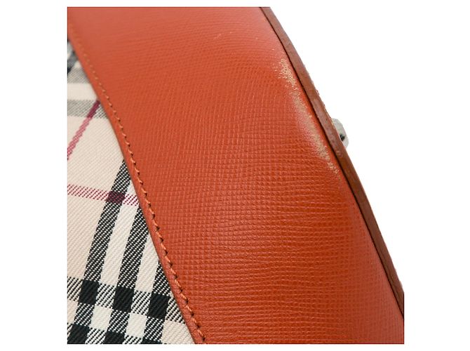 Borsa Burberry Nova Check marrone Beige - vista 12