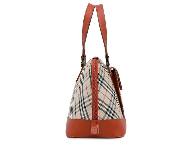 Borsa Burberry Nova Check marrone Beige - vista 3
