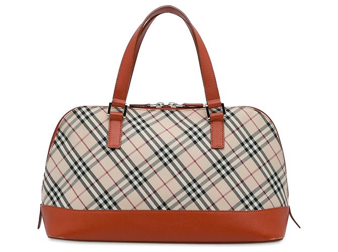 Borsa Burberry Nova Check marrone Beige - vista 4