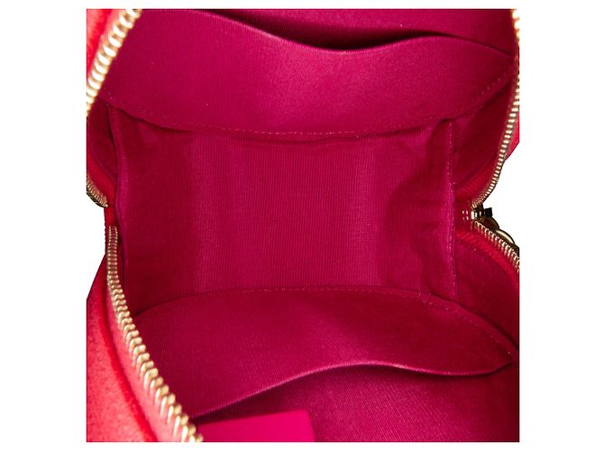 Borsa a tracolla in filigrana CC rosa Chanel - vista 6