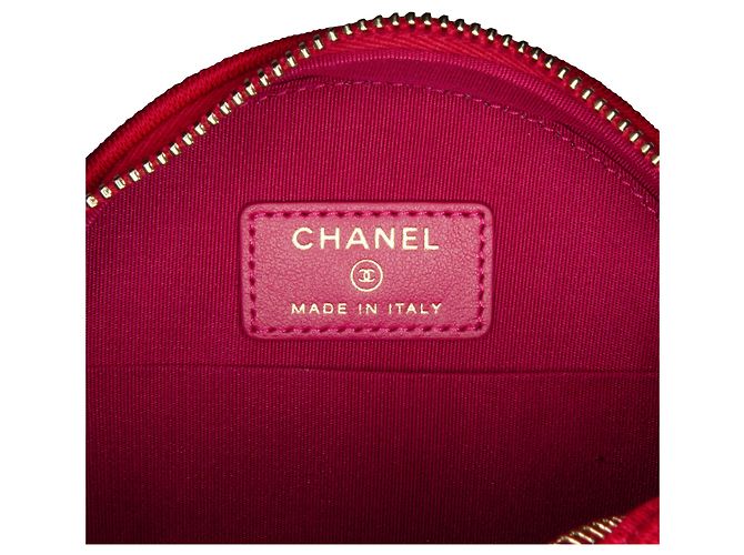 Borsa a tracolla in filigrana CC rosa Chanel - vista 7
