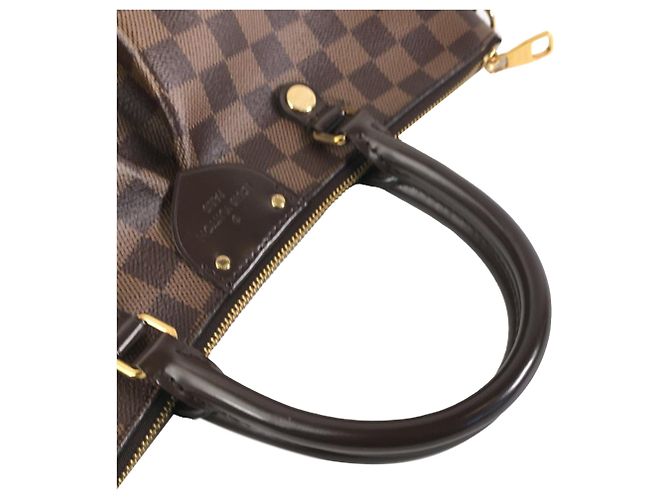 Louis Vuitton Marrone Damier Ebene Siena MM - vista 10