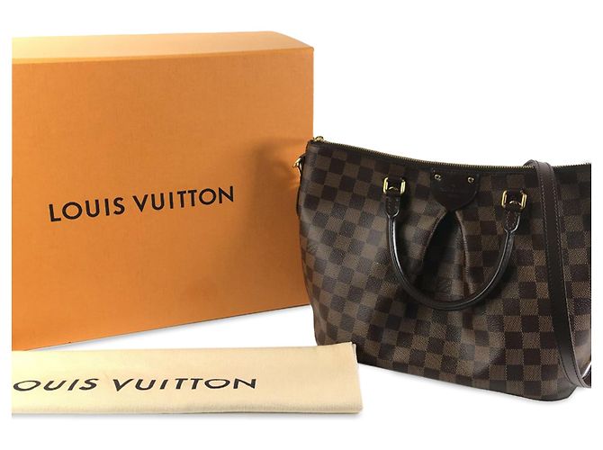 Louis Vuitton Marrone Damier Ebene Siena MM - vista 11