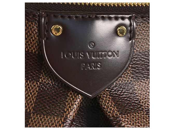 Louis Vuitton Marrone Damier Ebene Siena MM - vista 6