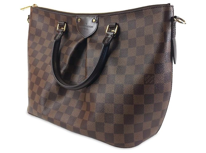 Louis Vuitton Marrone Damier Ebene Siena MM - vista 9