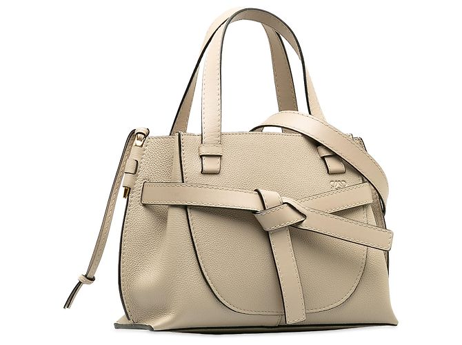 Borsa a tracolla Loewe Mini Gate grigia con manico superiore Grigio - vista 2
