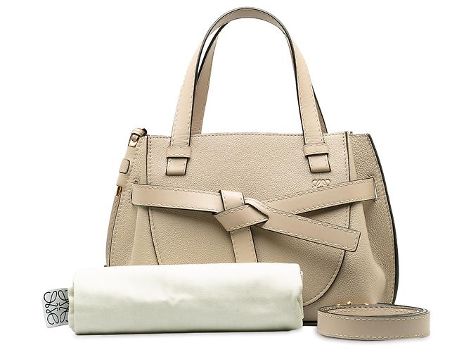 Borsa a tracolla Loewe Mini Gate grigia con manico superiore Grigio - vista 9