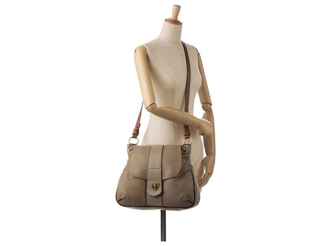 Chloé Borsa a tracolla Lexa in pelle marrone Chloe Taupe - vista 13