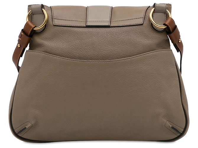 Chloé Borsa a tracolla Lexa in pelle marrone Chloe Taupe - vista 3
